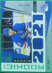 Zac Jones [Patch] #RB-ZJ Hockey Cards 2021 SP Game Used Rookie Blends Prices