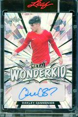 Oakley Cannonier [Silver Crystal] Soccer Cards 2022 Leaf Metal Wonderkid Autographs Prices