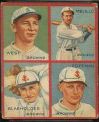 Blaeholder, Coffman, Melillo, West #5D Baseball Cards 1935 Goudey 4 in 1 Prices