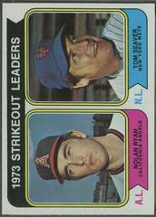 Strikeout Leaders [N. Ryan, T. Seaver] Baseball Cards 1974 Topps Prices