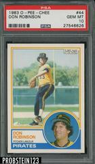 Don Robinson #44 Baseball Cards 1983 O Pee Chee Prices