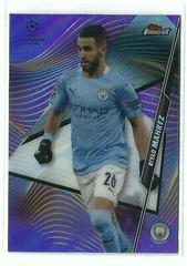 Riyad Mahrez [Purple Refractor] Soccer Cards 2020 Topps Finest UEFA Champions League Prices
