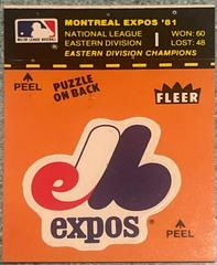 Expos Baseball Cards 1982 Fleer Team Logo Stickers Prices
