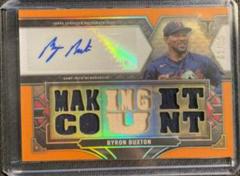 Byron Buxton [Amethyst] Baseball Cards 2022 Topps Triple Threads Autograph Relic Prices