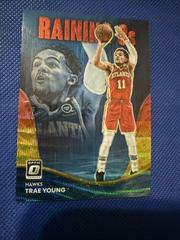 Trae Young [Red Gold Wave] #8 Basketball Cards 2022 Panini Donruss Optic Raining 3s Prices