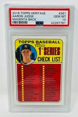 Aaron Judge [Magenta Back] #361 Baseball Cards 2018 Topps Heritage Prices