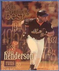 Rickey Henderson Baseball Cards 2000 Topps 20th Century's Best Prices