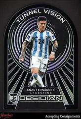 Enzo Fernandez [Purple] Soccer Cards 2022 Panini Obsidian Tunnel Vision Prices