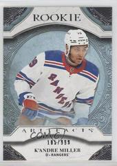 K'Andre Miller Hockey Cards 2020 Upper Deck Artifacts Rookie Redemptions Prices