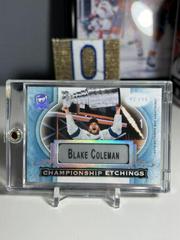 Blake Coleman Hockey Cards 2020 Upper Deck The Cup Championship Etchings Prices
