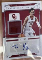 Trae Young [Legacy Materials Signatures] #LSS-TY Basketball Cards 2021 Panini National Treasures Collegiate Prices