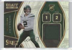 Zach Wilson #DS-ZWI Football Cards 2021 Panini Select Draft Selections Memorabilia Prices