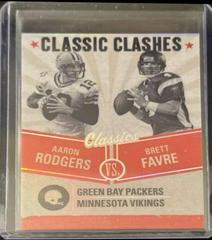 Aaron Rodgers, Brett Favre #CC-3 Football Cards 2022 Panini Classics Clashes Prices