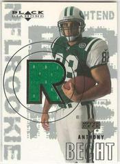 Anthony Becht [Rookie Jersey] #167 Football Cards 2000 Upper Deck Black Diamond Prices