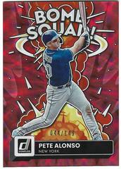 Pete Alonso [Red] #BS-7 Baseball Cards 2022 Panini Donruss Bomb Squad Prices