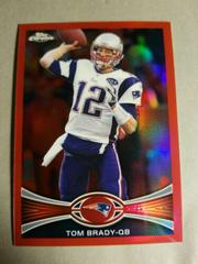 Tom Brady [Red Refractor] #220 Football Cards 2012 Topps Chrome Prices