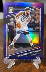 Karl Anthony Towns [Purple] #87 Basketball Cards 2021 Panini Donruss Optic Prices