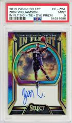 Zion Williamson [Tie Dye Prizm] #IF-ZWL Basketball Cards 2019 Panini Select in Flight Signatures Prices