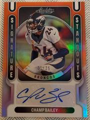 Champ Bailey [Orange] #SS-CB Football Cards 2022 Panini Absolute Signature Standouts Prices