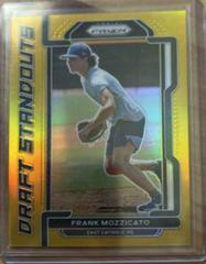 Frank Mozzicato [Gold Prizm] #DS-FM Baseball Cards 2021 Panini Prizm Draft Picks Standouts Prices