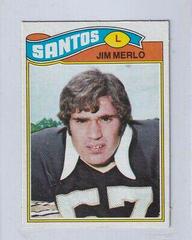 Jim Merlo #158 Football Cards 1977 Topps Mexican Prices