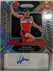 Tristan Vukcevic [Mojo Prizm] #2 Basketball Cards 2023 Panini Prizm Sensational Signature Prices