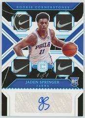 Jaden Springer Basketball Cards 2021 Panini Chronicles Rookie Cornerstones Autographs Prices