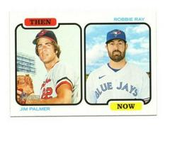 Jim Palmer, Robbie Ray Baseball Cards 2022 Topps Heritage Then and Now Prices