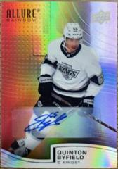 Quinton Byfield [Full Autograph] #R-1 Hockey Cards 2021 Upper Deck Allure Rainbow Prices