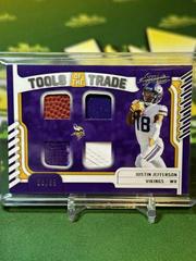 Justin Jefferson Football Cards 2022 Panini Absolute Tools of the Trade Quad Prices