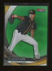 MacKenzie Gore [Green Refractor] Baseball Cards 2020 Bowman's Best Top Prospects Prices