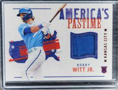 Bobby Witt Jr. [Red] Baseball Cards 2022 Panini Chronicles America's Pastime Swatches Prices