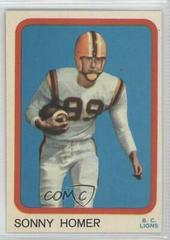 Sonny Homer Football Cards 1963 Topps CFL Prices
