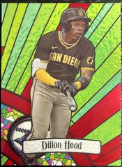 Dillon Head [Red] #BG-12 Baseball Cards 2023 Bowman Draft Glass Prices