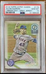 Jacob DeGrom [Jackie Robinson Day Gray Jersey] Baseball Cards 2018 Topps Gypsy Queen Prices