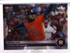 Cristian Javier Baseball Cards 2022 Topps Now World Series Champions Prices
