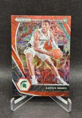 Aaron Henry [Choice Red Prizm] #48 Basketball Cards 2021 Panini Prizm Draft Picks Prices