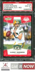 Aaron Rodgers [Super Bowl XLIII Red] Football Cards 2008 Panini Score Prices