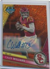Caleb Williams [Autograph Orange Shimmer] #1 Football Cards 2023 Bowman Chrome University Prices