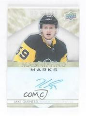 Jake Guentzel [Gold] Hockey Cards 2021 Upper Deck Ovation UD Glass Magnifying Marks Autographs Prices