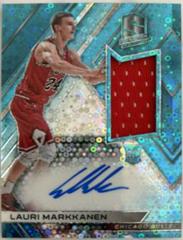 Lauri Markkanen [Autograph Jersey Neon Blue] #128 Basketball Cards 2017 Panini Spectra Prices