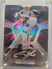 Christian Yelich Baseball Cards 2022 Panini Chronicles Deep Space Signatures Prices