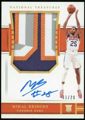 Mikal Bridges [Patch Autograph] Basketball Cards 2018 Panini National Treasures Prices