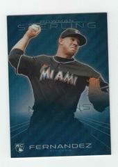 Jose Fernandez [Blue Refractor] #13 Baseball Cards 2013 Bowman Sterling Prices