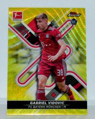 Gabriel Vidovic [Yellow Wave] Soccer Cards 2021 Topps Finest Bundesliga Prices