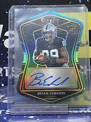 Bryan Edwards [Tie-Dye Prizm Die-Cut] Football Cards 2020 Panini Select Rookie Signatures Prices