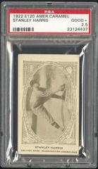 Stanley Harris Baseball Cards 1922 E120 American Caramel Prices