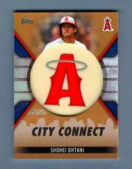 Shohei Ohtani [Gold] Baseball Cards 2023 Topps City Connect Commemorative Patch Prices