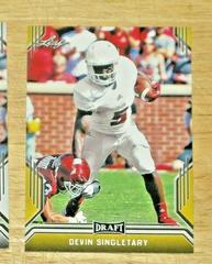 Devin Singletary [Gold] #22 Football Cards 2019 Leaf Draft Prices