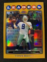 Tony Romo [Gold Refractor] Football Cards 2008 Topps Chrome Prices